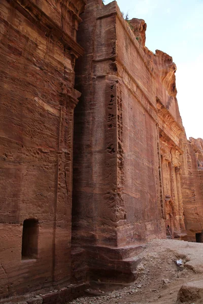 Tempio nel sito archeologico di Petra — Foto Stock