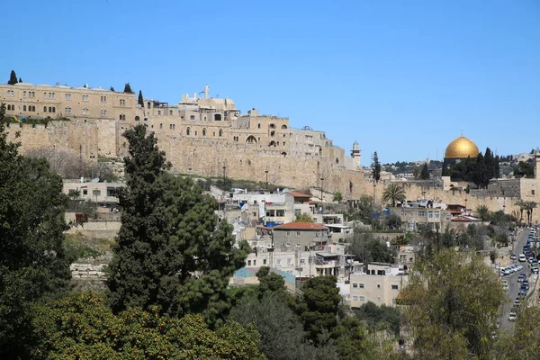 Vista de la ciudad de Jerusalén — Foto de Stock