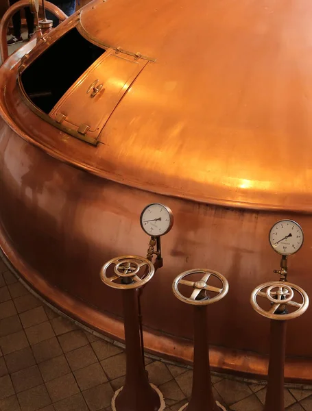 Copper equipment for beer production