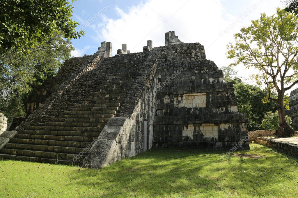 Tomb of the archaeological park of Chichen Itza