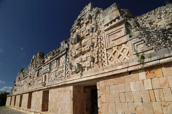 Čtyřúhelník jeptišek v Uxmal, Mexiko — Stock fotografie