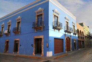 Meksika 'daki Campeche' nin renkli evleri.