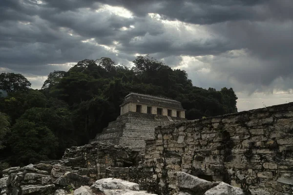A cidade maia de Palenque, México — Fotografia de Stock