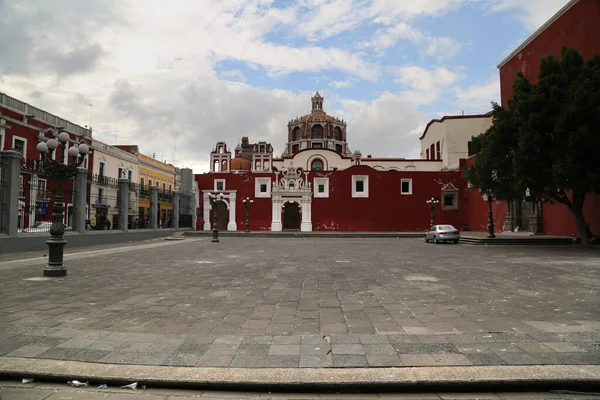Puebla City, Meksika 'daki Santo Domingo Kilisesi — Stok fotoğraf