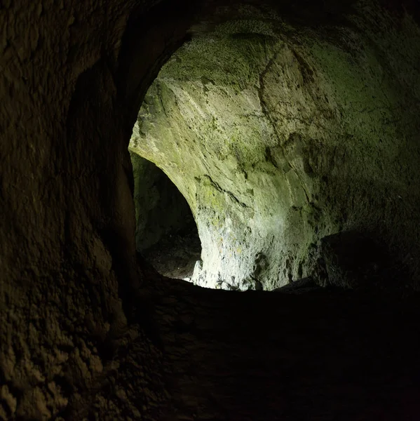 Лавовый туннель рядом с Кальдейрой, остров Грасиоса, Азорские острова — стоковое фото