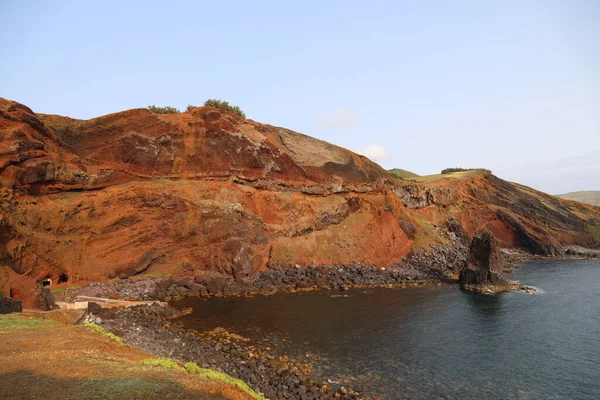 Porto Alfonso 'nun muhteşem renkleri Graciosa Adası, Azores