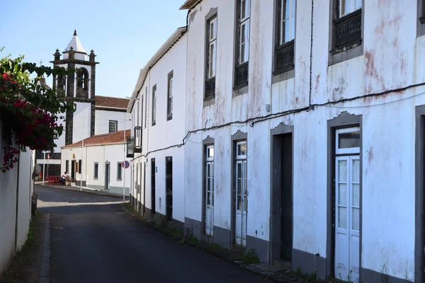 Die weißen Paläste von Santa Cruz, Insel Graciosa, Azoren — Stockfoto