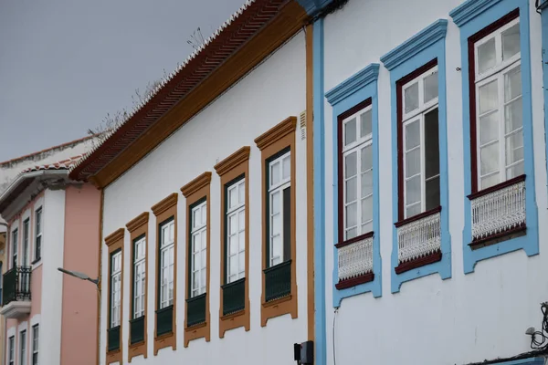 The colorful palaces of Angra do Heroismo, Terceira island, Azores — Stock Photo, Image