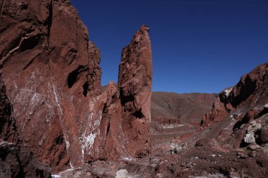 San Pedro de Atacama, Şili 'deki Arcoiris Vadisi' nin çarpıcı renkleri. Yüksek kalite fotoğraf