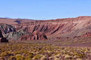 San Pedro de Atacama, Şili 'deki Arcoiris Vadisi' nin çarpıcı renkleri. Yüksek kalite fotoğraf