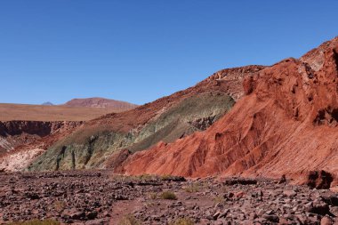 San Pedro de Atacama, Şili 'deki Arcoiris Vadisi' nin çarpıcı renkleri. Yüksek kalite fotoğraf