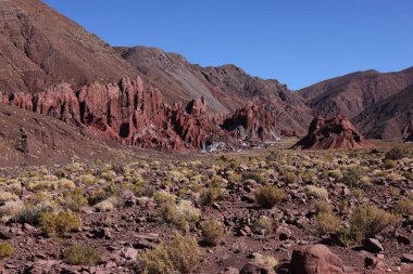 San Pedro de Atacama, Şili 'deki Arcoiris Vadisi' nin çarpıcı renkleri. Yüksek kalite fotoğraf