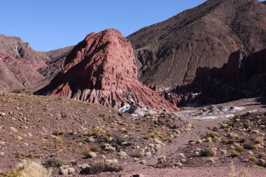 San Pedro de Atacama, Şili 'deki Arcoiris Vadisi' nin çarpıcı renkleri. Yüksek kalite fotoğraf