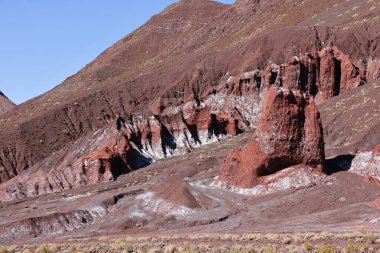 San Pedro de Atacama, Şili 'deki Arcoiris Vadisi' nin çarpıcı renkleri. Yüksek kalite fotoğraf