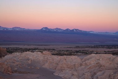 Gün batımında And Dağları 'nın manzarası, Şili. Yüksek kalite fotoğraf