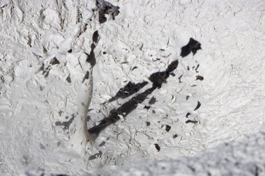 Bolivya 'daki Sol De Manana jeotermal bölgesinin kaynayan çamuru. Yüksek kalite fotoğraf