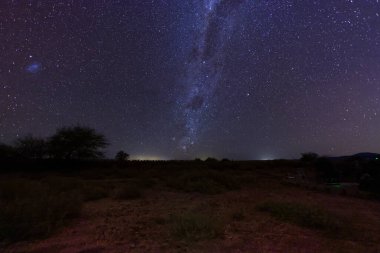 Şili, Atakama Çölü 'nden görülen güzel Samanyolu. Yüksek kalite fotoğraf