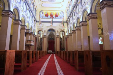 Etiyopya, Addis Ababa 'daki Kutsal Üçlü Katedrali. Yüksek kalite fotoğraf