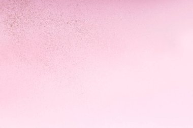 Pembe arka plan. Mesajda ışıltı var. Güzel Bokeh