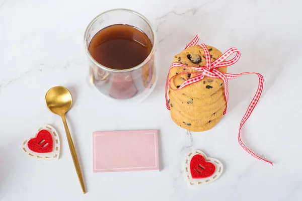 Valentinstag Karte Valentin Tageskarte Raum Für Text — Stockfoto