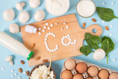 Süt ürünleri ve yumurta kalsiyumu. Kalsiyumlu gıda ürünleri seti