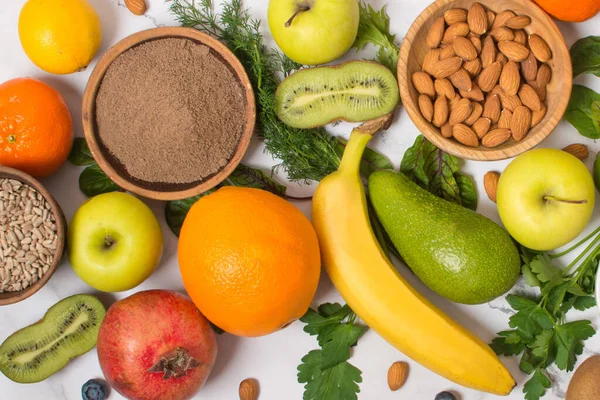 Saisonale Gesunde Pflanzliche Lebensmittel Die Zutaten Zum Kochen Enthalten Mahlzeiten — Stockfoto