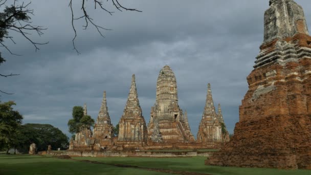 Chai Watthanaram provincie Ayutthaya — Stockvideo