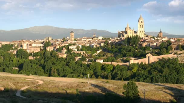 Oude stad Segovia — Stockvideo