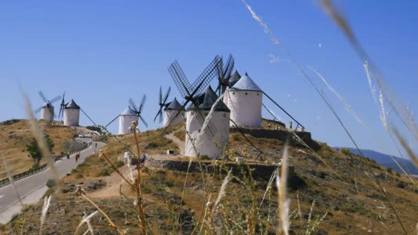 Molinos de Castilla la Mancha — Vídeos de Stock