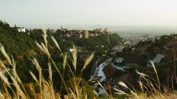 Schöne Aussicht auf Granada — Stockvideo