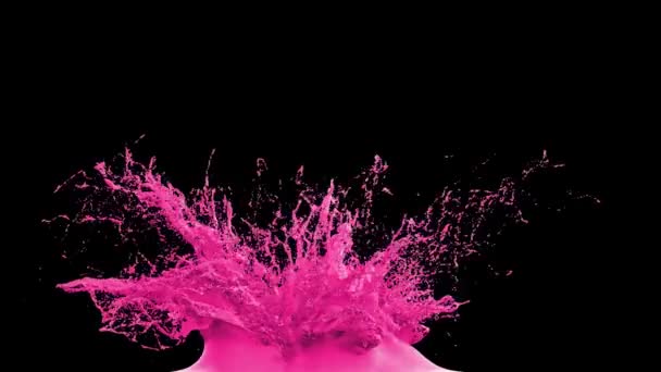 explosion éclaboussure de peinture rose 