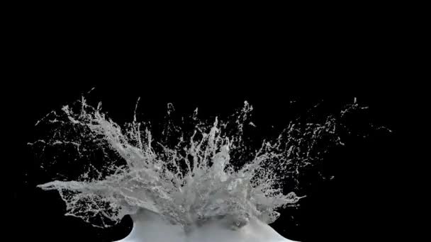 Szara farba splash explosion — Wideo stockowe