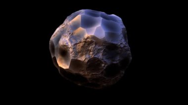 yüksek Detaylı dönen asteroit