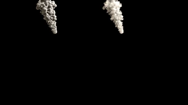 Raketenspur raucht — Stockvideo