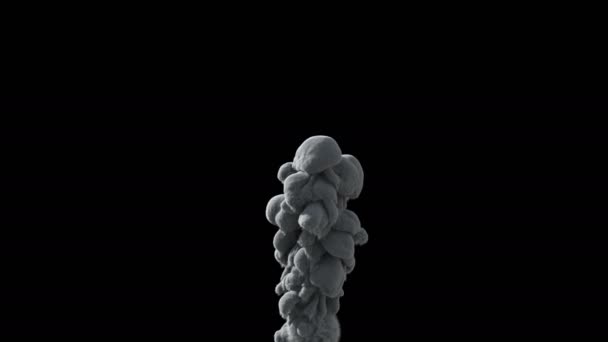 4k Smoke on black background — Stock Video