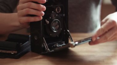 vintage antika fotoğraf makinesi