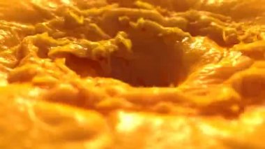 yellow liquid swirl loop