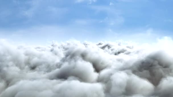 Flyg genom moln — Stockvideo