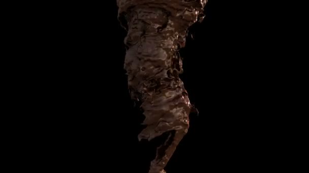 液体巧克力飞溅 — 图库视频影像