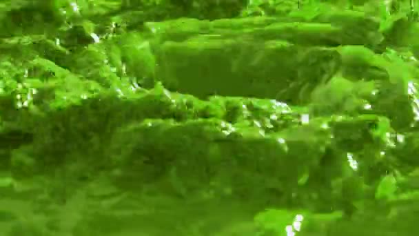 Anello di turbinio liquido verde — Video Stock