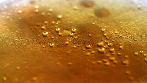 Beer bubbles background — Stock Video