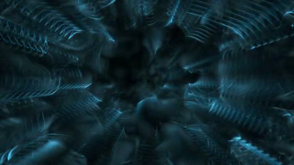 Modré světlo pohybu abstraktní pozadí — Stock video