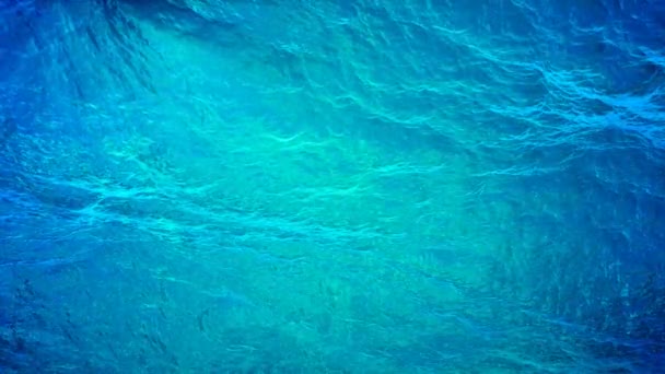 Okyanus dalgaları üzerinden sualtı — Stok video