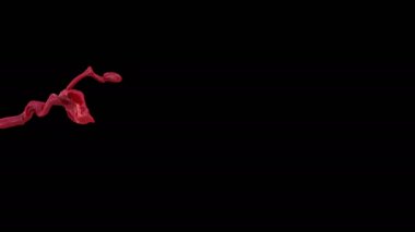 kırmızı parlak boya sıçrama