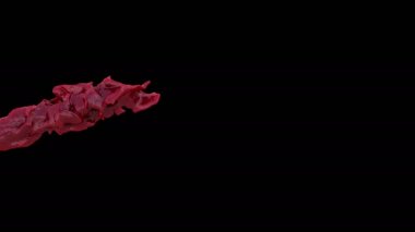 kırmızı parlak boya sıçrama