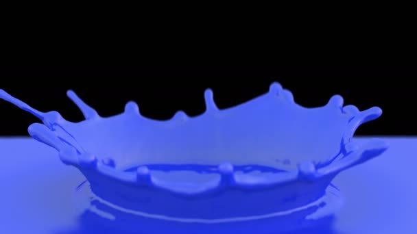 Peinture bleue éclaboussure 