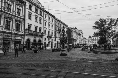 Krakow, Polonya - 28 Eylül 2015: Krakow en çok ziyaret edilen Polonya'da yabancı turistler ve Polonyalılar arasında bir şehirdir.