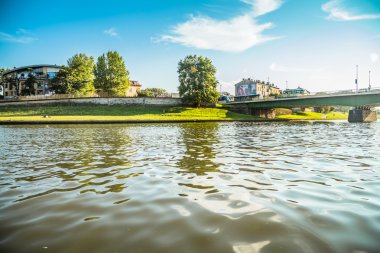Krakow, Polonya - 28 Eylül 2015: Krakow en çok ziyaret edilen Polonya'da yabancı turistler ve Polonyalılar arasında bir şehirdir.
