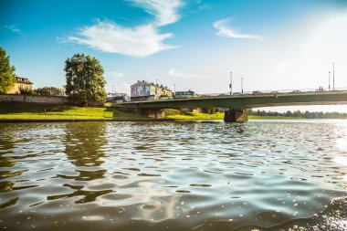Krakow, Polonya - 28 Eylül 2015: Krakow en çok ziyaret edilen Polonya'da yabancı turistler ve Polonyalılar arasında bir şehirdir.