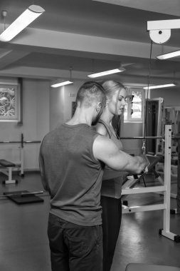 Spor çift spor eğitim üzerinde.